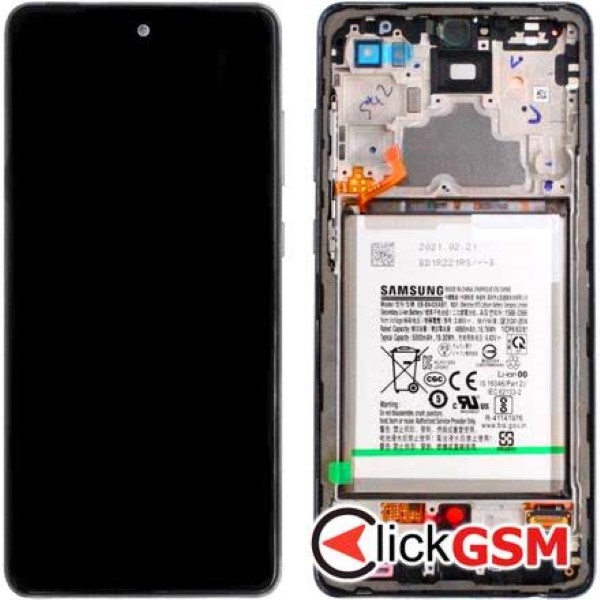 Piesa Piesa Display Original Cu Touchscreen Rama Si Baterie Samsung Galaxy A72 32m