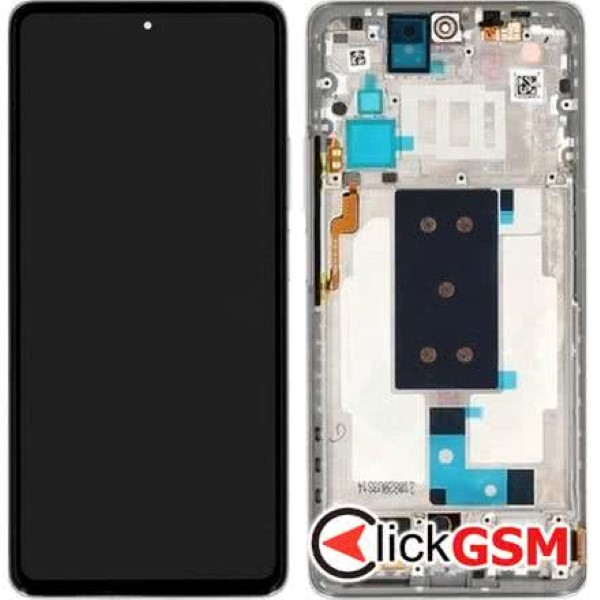 Piesa Display Original Cu Touchscreen Si Rama Alb Albastru Xiaomi 11t Pro 1jt9