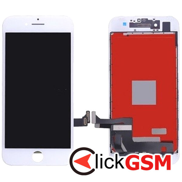 Piesa Display Original Cu Touchscreen Si Rama Alb Apple Iphone 7 1tcg