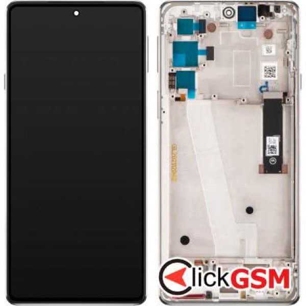 Piesa Display Original Cu Touchscreen Si Rama Alb Motorola Edge 20 2xjk