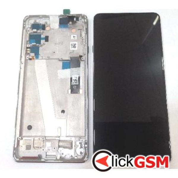 Piesa Display Original Cu Touchscreen Si Rama Alb Motorola Edge 20 31or