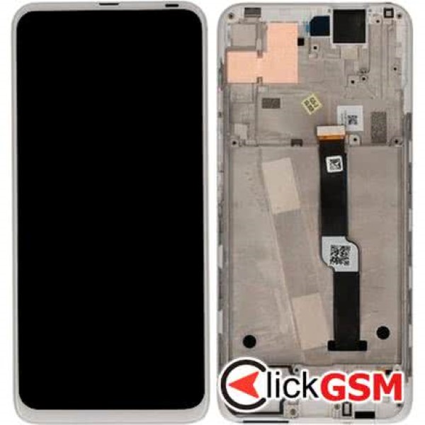 Piesa Display Original Cu Touchscreen Si Rama Alb Motorola One Fusion.plus 1ifw