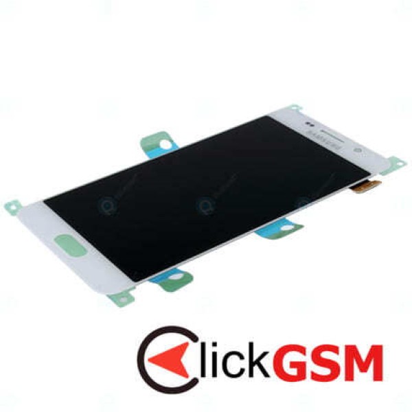 Piesa Display Original Cu Touchscreen Si Rama Alb Samsung Galaxy A3 2016 Mu9