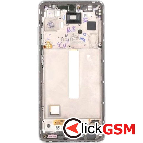 Piesa Display Original Cu Touchscreen Si Rama Alb Samsung Galaxy A52s 5g 40mx