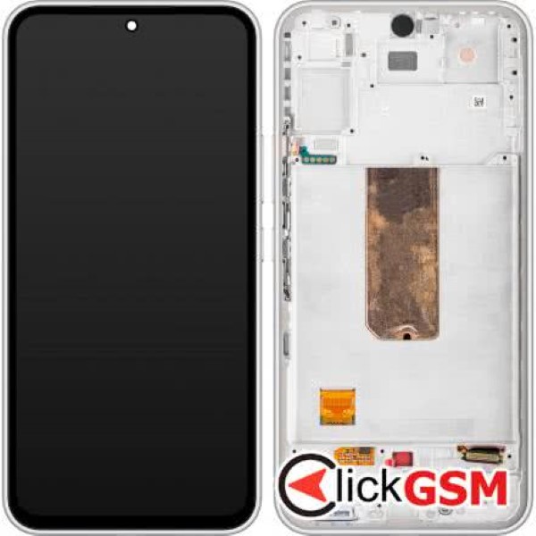 Piesa Display Original Cu Touchscreen Si Rama Alb Samsung Galaxy A54 5g 2xiv