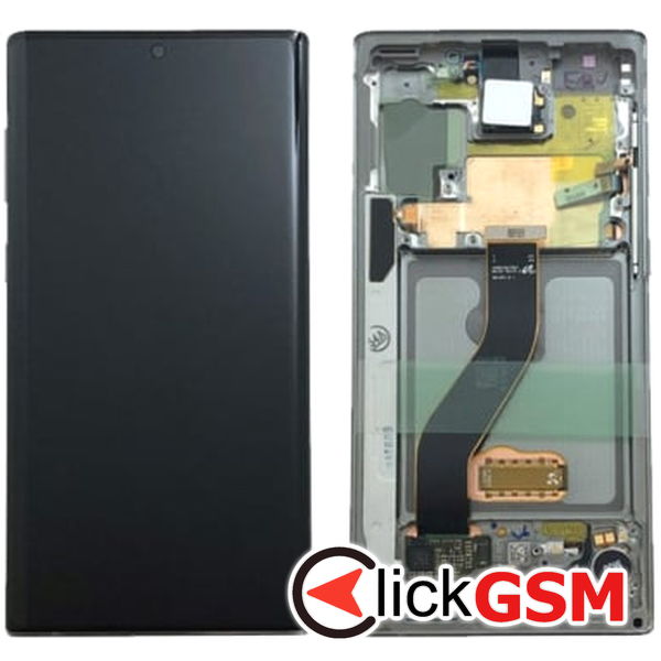 Piesa Display Original Cu Touchscreen Si Rama Alb Samsung Galaxy Note10 2dor