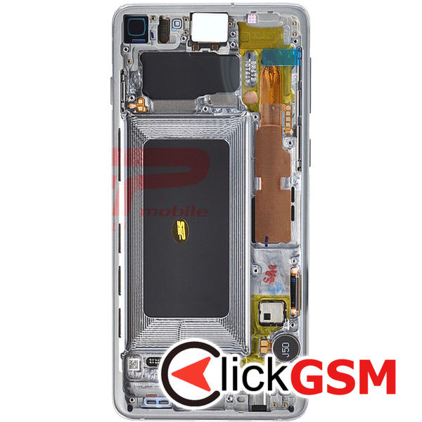 Piesa Piesa Display Original Cu Touchscreen Si Rama Alb Samsung Galaxy S10 3sru