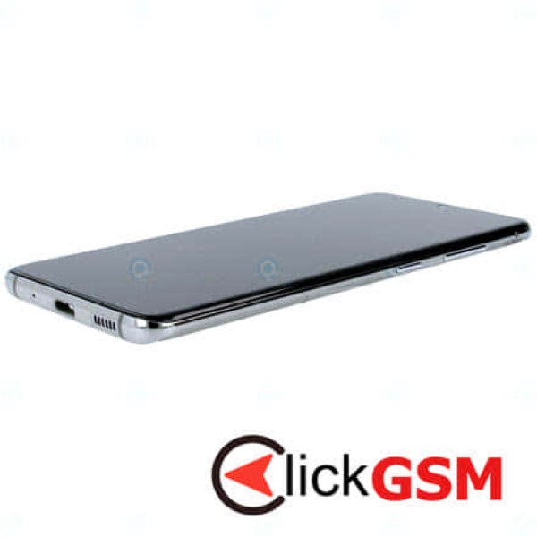 Piesa Piesa Display Original Cu Touchscreen Si Rama Alb Samsung Galaxy S20 5g Nt5