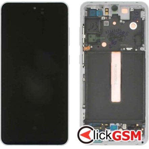 Piesa Display Original Cu Touchscreen Si Rama Alb Samsung Galaxy S21 Fe 32y3