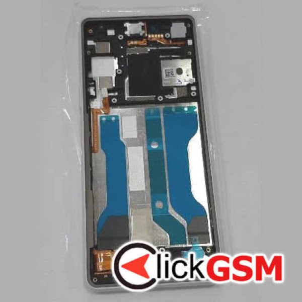 Piesa Display Original Cu Touchscreen Si Rama Alb Sony Xperia 10 Iv 36hq