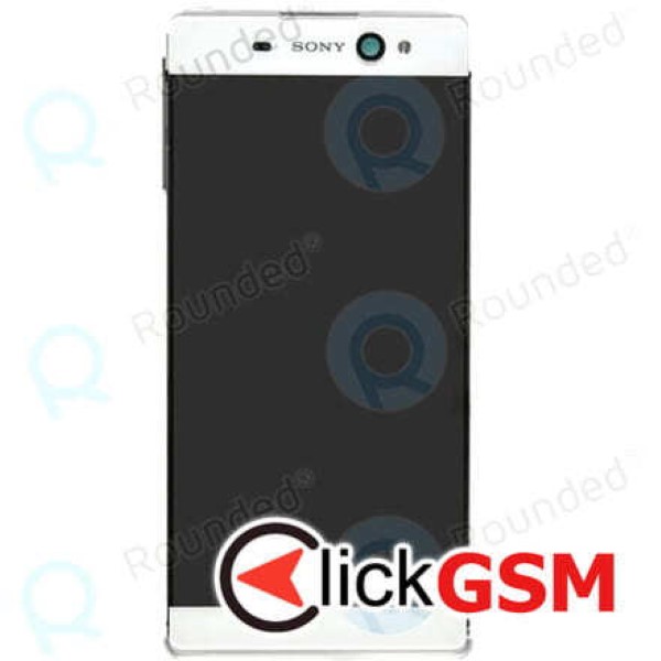 Piesa Display Original Cu Touchscreen Si Rama Alb Sony Xperia Xa Ultra Snm