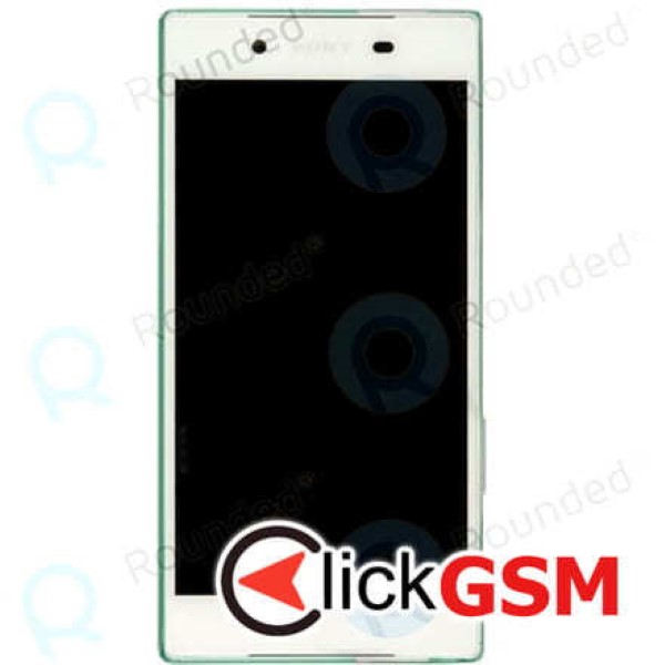 Piesa Display Original Cu Touchscreen Si Rama Alb Sony Xperia Z5 Dual 15xb