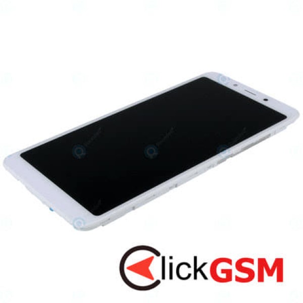 Piesa Display Original Cu Touchscreen Si Rama Alb Xiaomi Redmi 6 1c0h