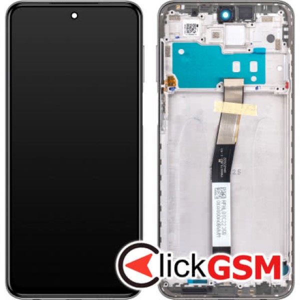 Piesa Display Original Cu Touchscreen Si Rama Alb Xiaomi Redmi Note 9 Pro 11lh