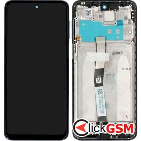 Piesa Display Original Cu Touchscreen Si Rama Alb Xiaomi Redmi Note 9 Pro Kr7