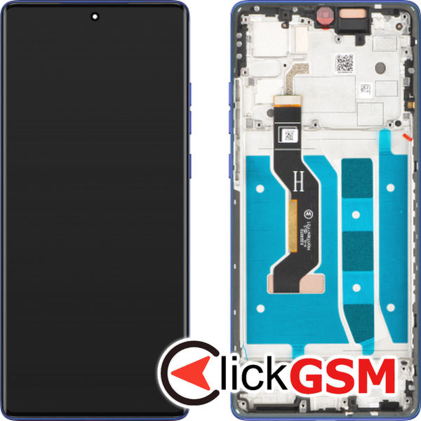 Piesa Piesa Display Original Cu Touchscreen Si Rama Albastru Motorola Moto G85 5g 114a