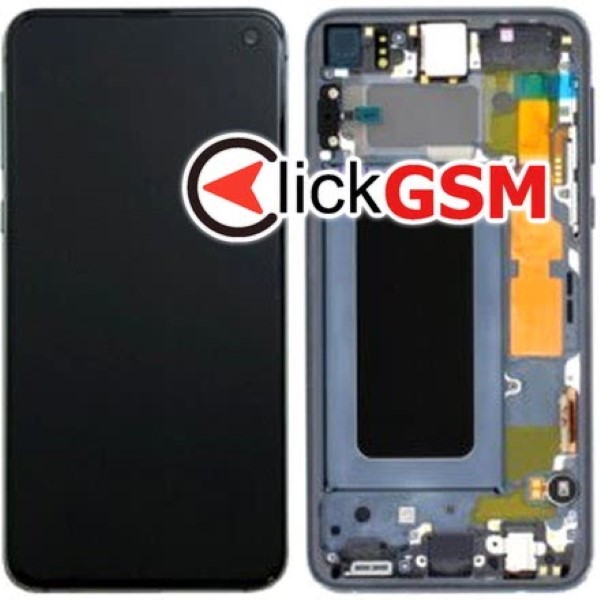 Piesa Piesa Display Original Cu Touchscreen Si Rama Albastru Samsung Galaxy S10 3d44