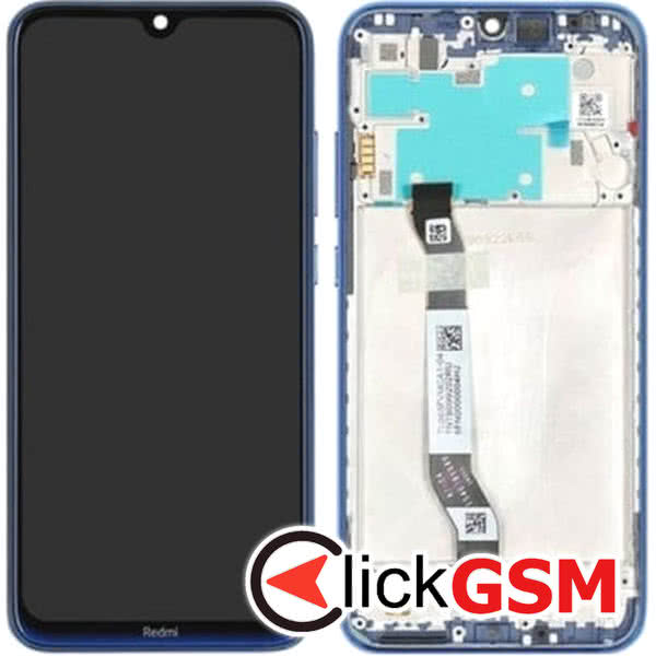 Piesa Display Original Cu Touchscreen Si Rama Albastru Xiaomi Redmi Note 8 5iu