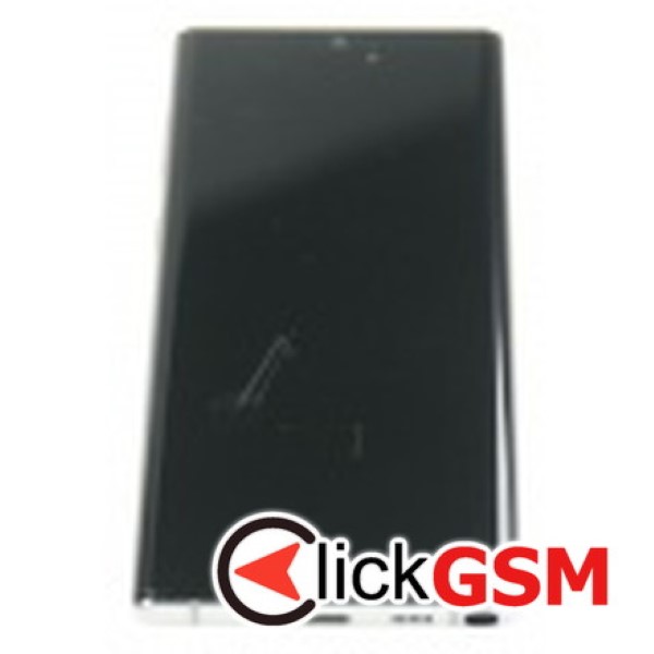 Piesa Display Original Cu Touchscreen Si Rama Argintiu Samsung Galaxy Note10 V4g