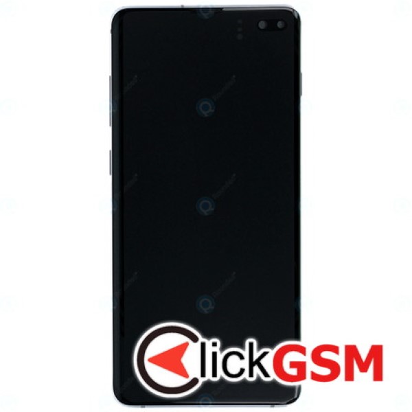 Piesa Display Original Cu Touchscreen Si Rama Argintiu Samsung Galaxy S10.plus 10tx