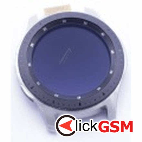 Piesa Display Original Cu Touchscreen Si Rama Argintiu Samsung Galaxy Watch 46mm Vw6