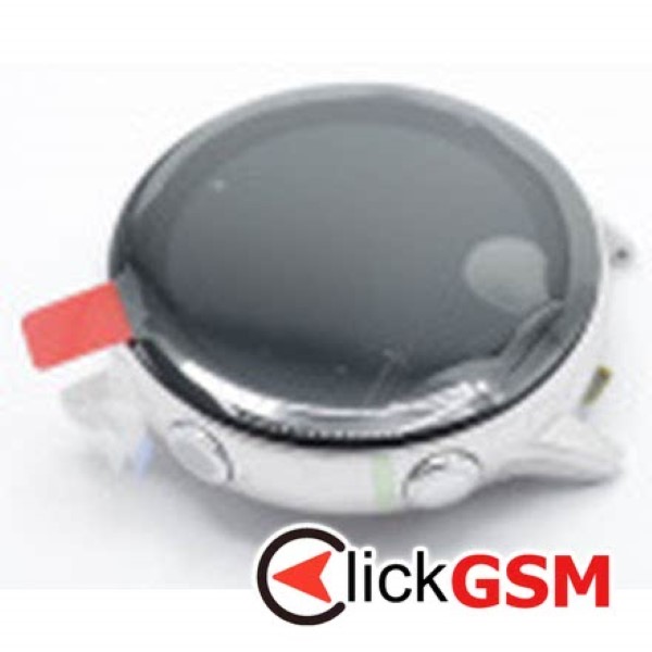 Piesa Display Original Cu Touchscreen Si Rama Argintiu Samsung Galaxy Watch Active 12iu