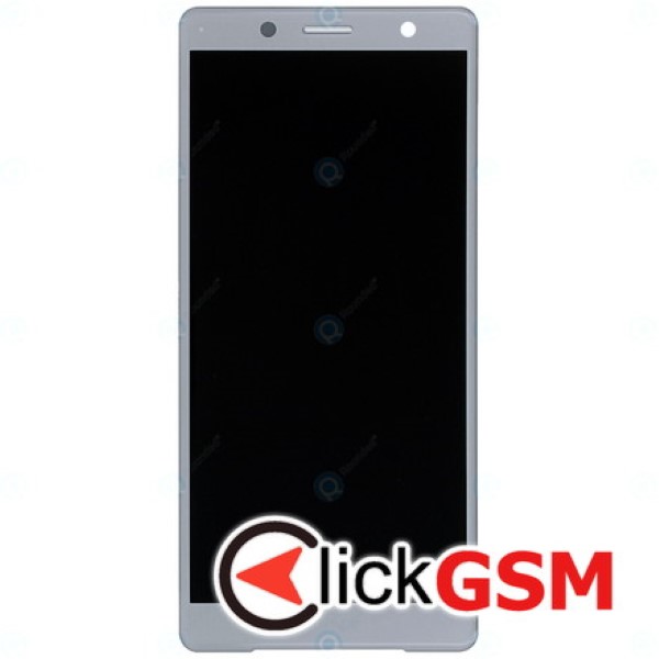 Piesa Display Original Cu Touchscreen Si Rama Argintiu Sony Xperia Xz2 Compact Yyj