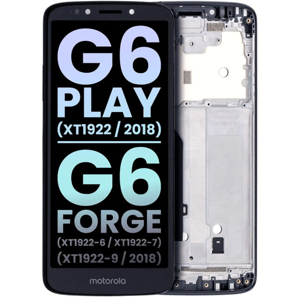 Motorola Moto G6 Play · LCD Assembly With Frame For Motorola Moto G6 Play (XT1922 / 2018) / G6 Forge (XT1922-6 / XT1922-7 / XT1922-9 / 2018) (US Version) (Genuine OEM) (Gold)