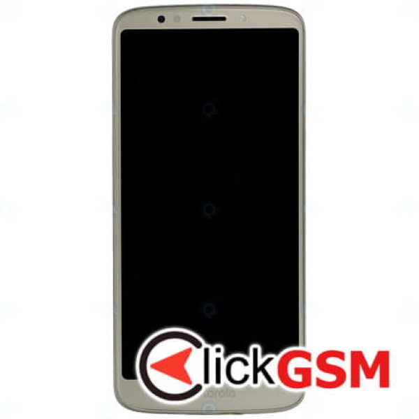 Piesa Display Original Cu Touchscreen Si Rama Auriu Motorola Moto G6 Play Qkv