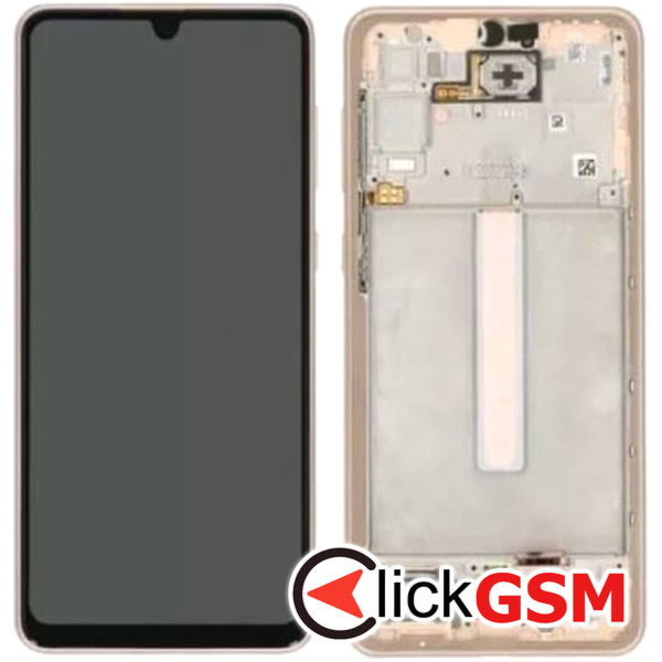 Piesa Display Original Cu Touchscreen Si Rama Auriu Samsung Galaxy A33 5g 2dl8