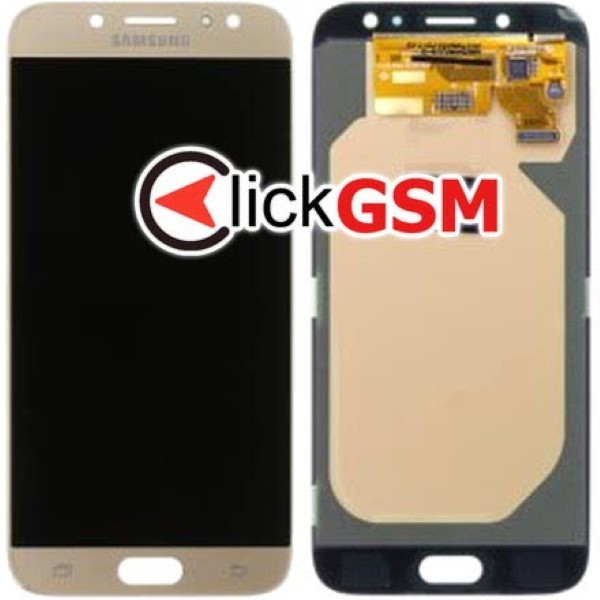 Piesa Display Original Cu Touchscreen Si Rama Auriu Samsung Galaxy J7 2017 1a5v