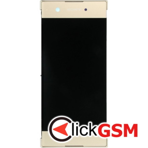 Piesa Display Original Cu Touchscreen Si Rama Auriu Sony Xperia Xa1 Yh6