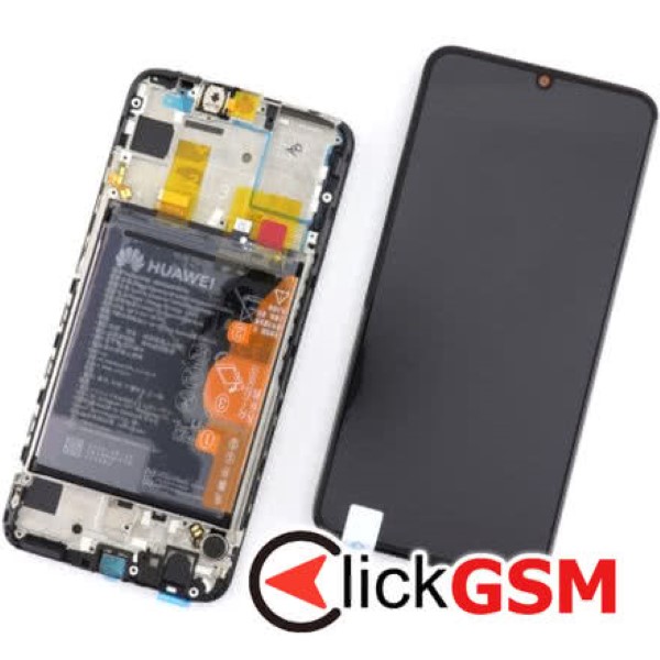 Piesa Display Original Cu Touchscreen Si Rama Black Huawei P Smart 2019 4m4d