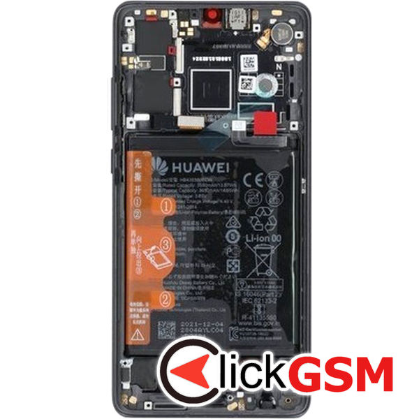 Piesa Display Original Cu Touchscreen Si Rama Black Huawei P30 5c0h