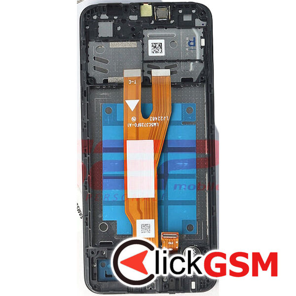 Piesa Display Original Cu Touchscreen Si Rama Black Samsung Galaxy A03 Core 3daj