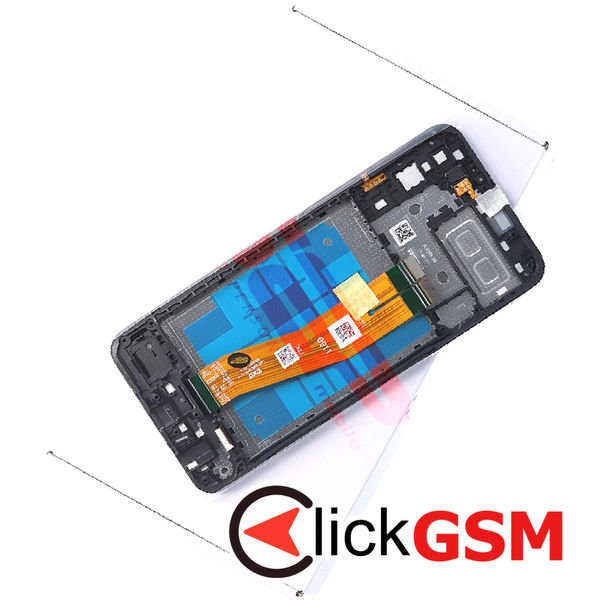 Piesa Display Original Cu Touchscreen Si Rama Black Samsung Galaxy A04e 4kwd