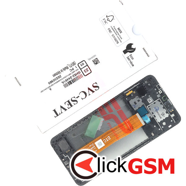 Piesa Display Original Cu Touchscreen Si Rama Black Samsung Galaxy A12 4l1g