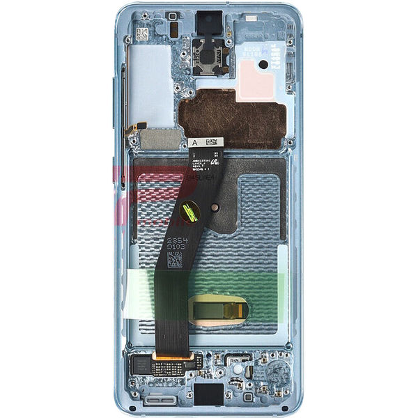 Piesa Display Original Cu Touchscreen Si Rama Blue Samsung Galaxy S20 4y1h