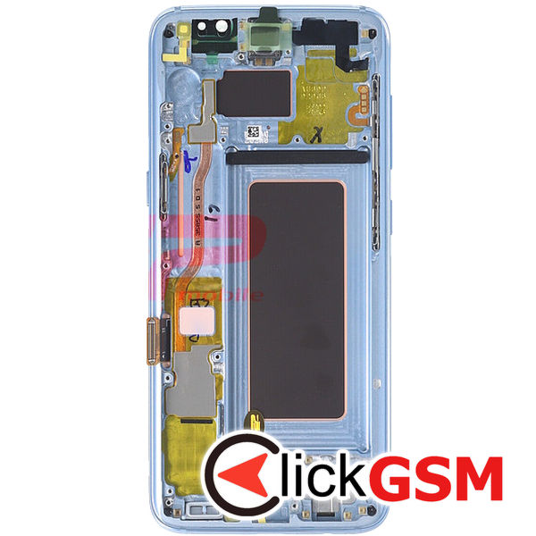 Piesa Display Original Cu Touchscreen Si Rama Blue Samsung Galaxy S8 42y1