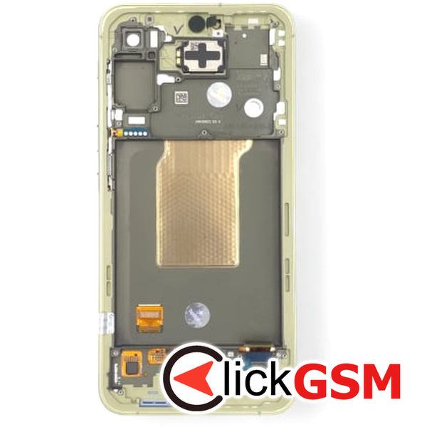 Piesa Display Original Cu Touchscreen Si Rama Galben Samsung Galaxy A55 40rg