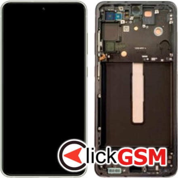 Piesa Piesa Display Original Cu Touchscreen Si Rama Gri Inchis Samsung Galaxy S21 Fe O83