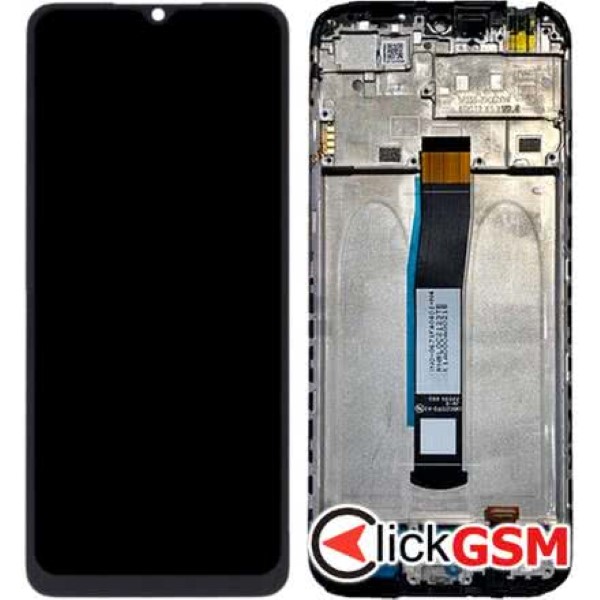 Piesa Display Original Cu Touchscreen Si Rama Gri Inchis Xiaomi Redmi 10c 1q5c