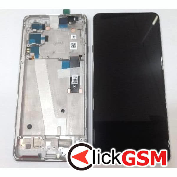 Piesa Display Original Cu Touchscreen Si Rama Gri Motorola Edge 20 12f2