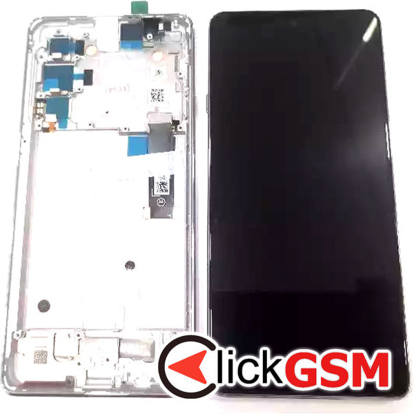 Piesa Display Original Cu Touchscreen Si Rama Gri Motorola Edge 20 31om