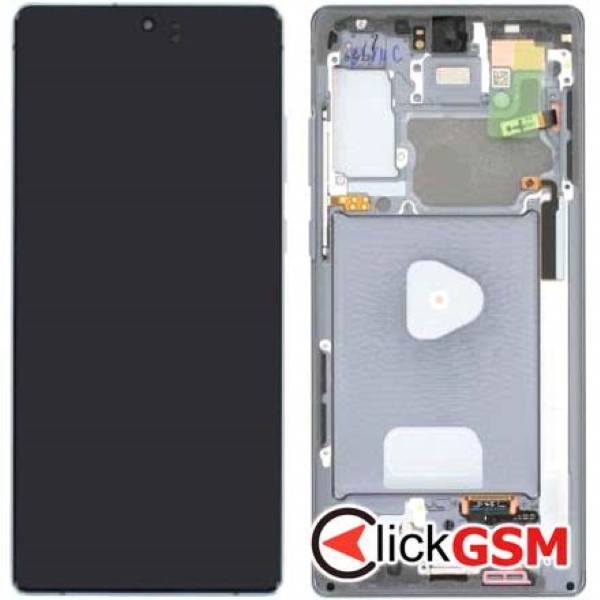 Piesa Display Original Cu Touchscreen Si Rama Gri Samsung Galaxy Note20 337f