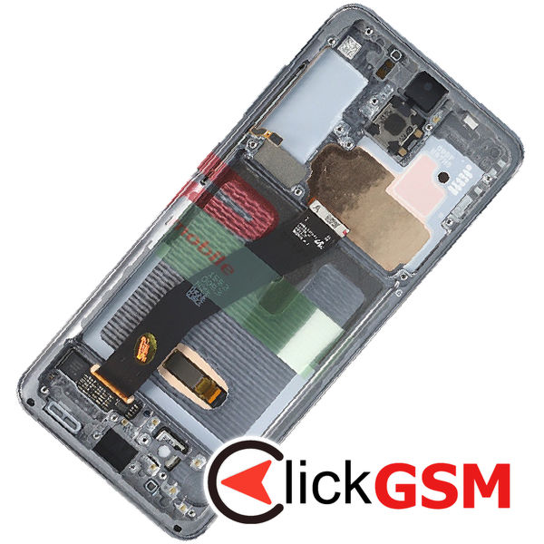 Piesa Piesa Display Original Cu Touchscreen Si Rama Gri Samsung Galaxy S20 4iye