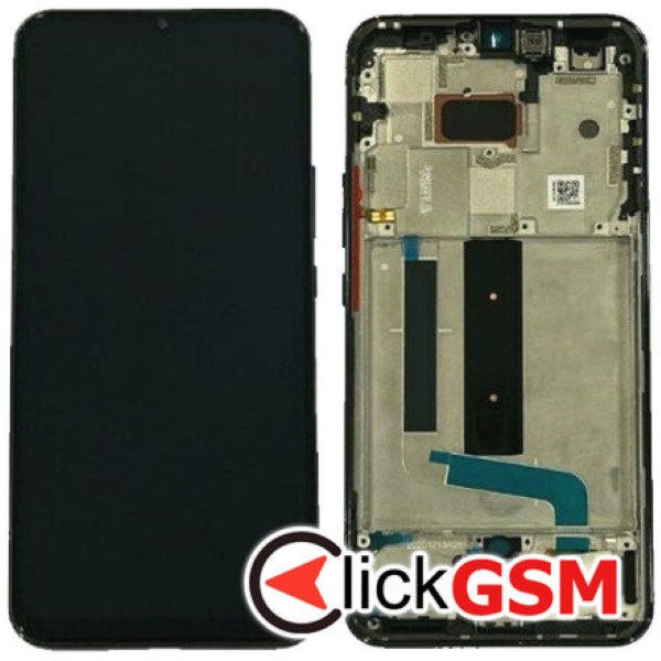 Piesa Display Original Cu Touchscreen Si Rama Gri Xiaomi Mi 10 Lite 5g 342w