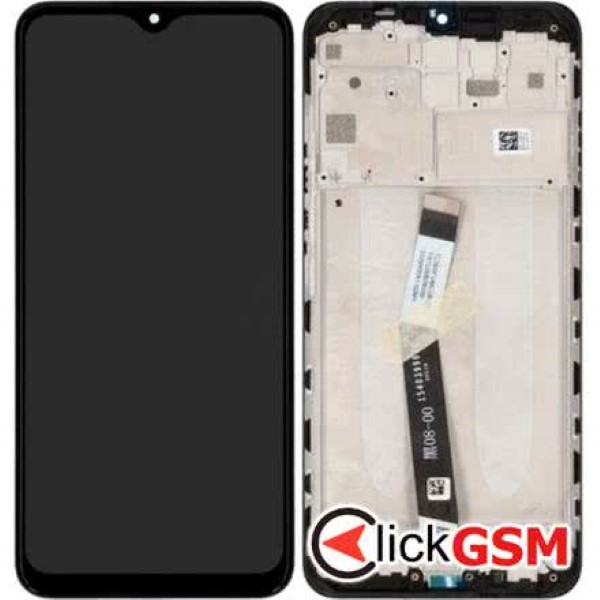 Piesa Display Original Cu Touchscreen Si Rama Gri Xiaomi Redmi 9 Krw