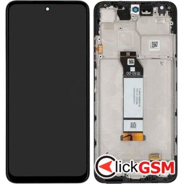 Piesa Display Original Cu Touchscreen Si Rama Gri Xiaomi Redmi Note 10 5g Km1