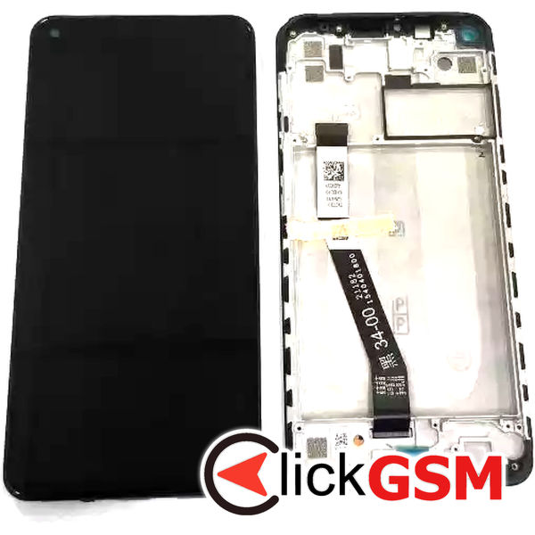 Piesa Display Original Cu Touchscreen Si Rama Gri Xiaomi Redmi Note 9 3b07